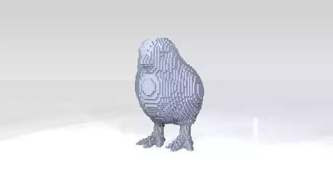 Chick Voxel 3D model