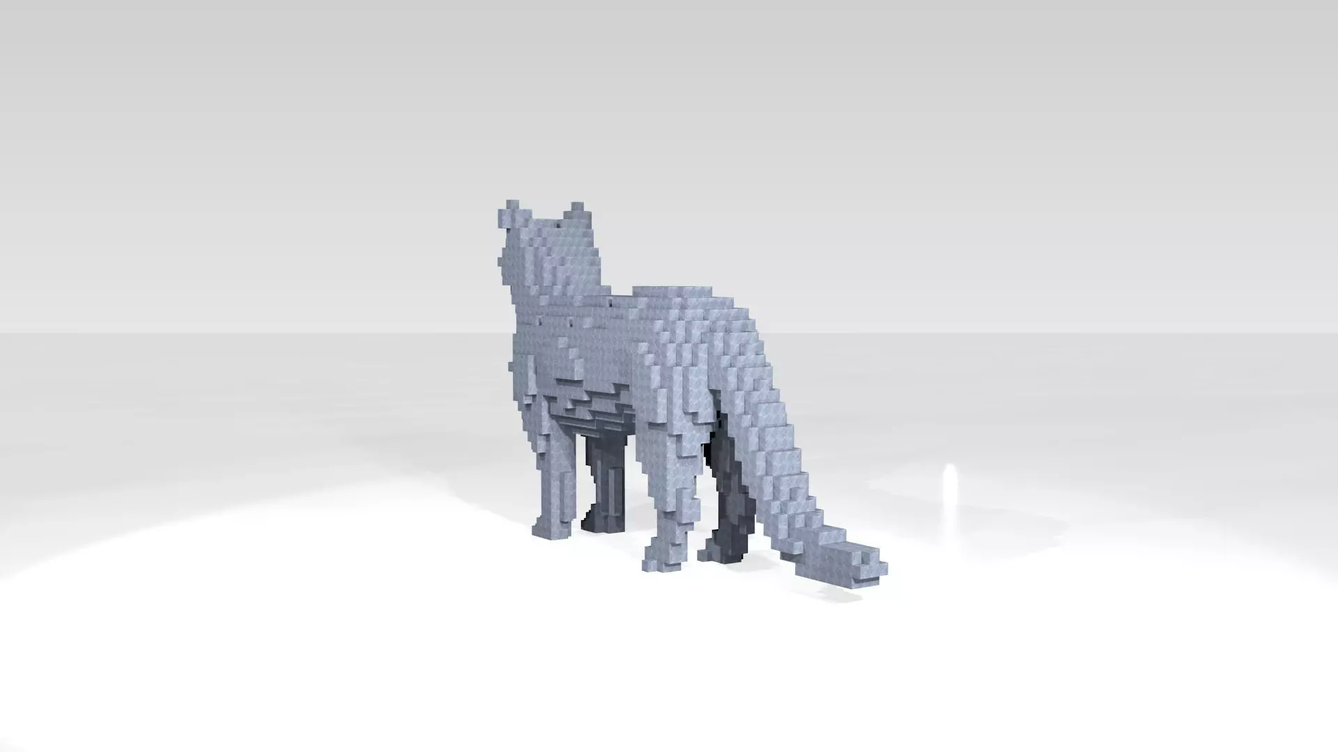 Cat Voxel 3D model_4