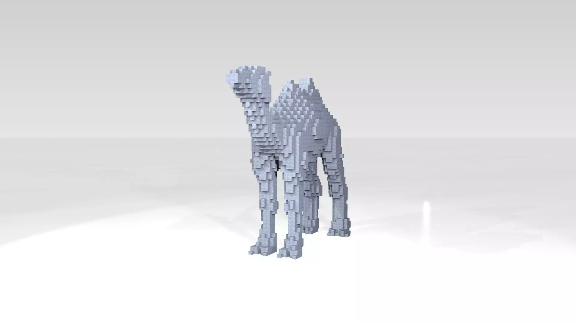 Camel Voxel 3D model_0