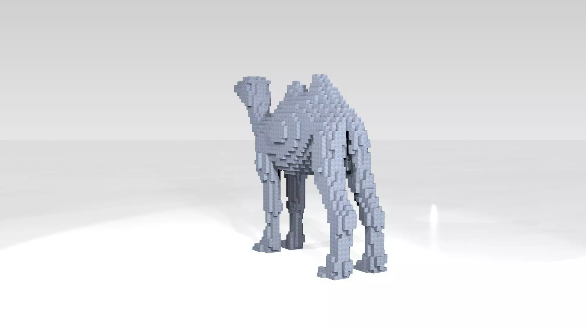 Camel Voxel 3D model_4