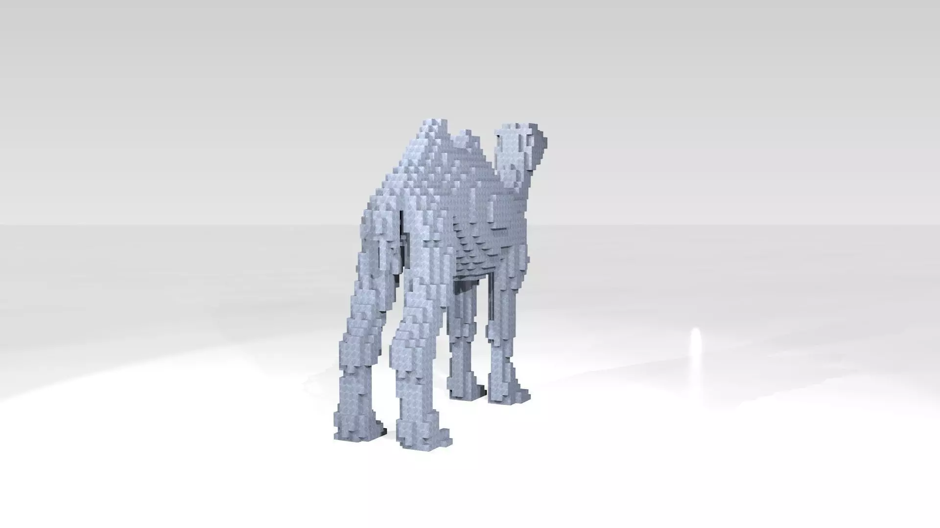 Camel Voxel 3D model_3