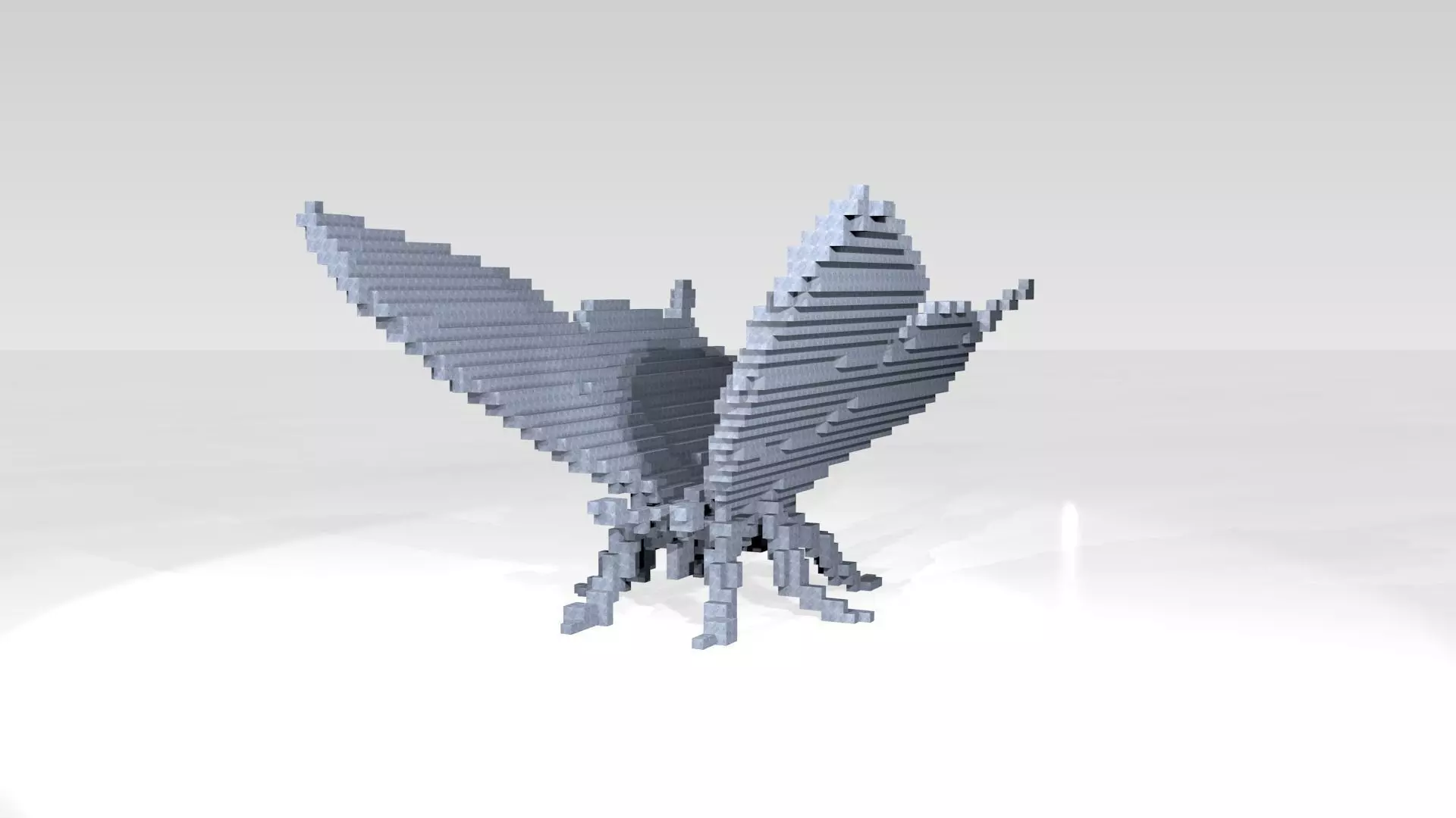 Butterfly Voxel 3D model