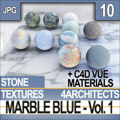 Marble Blue and Materials Vol 1 Texture