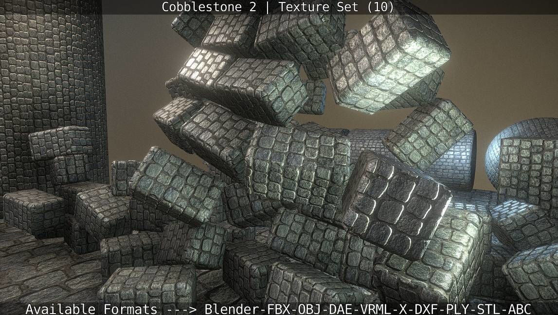 Cobblestone 2 Texture Set - 10 Texture_49