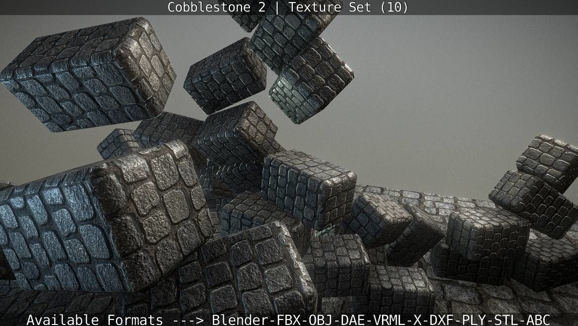 Cobblestone 2 Texture Set - 10 Texture_57