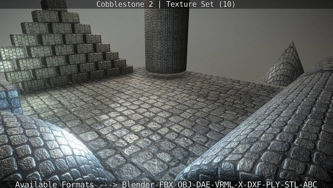 Cobblestone 2 Texture Set - 10 Texture_34