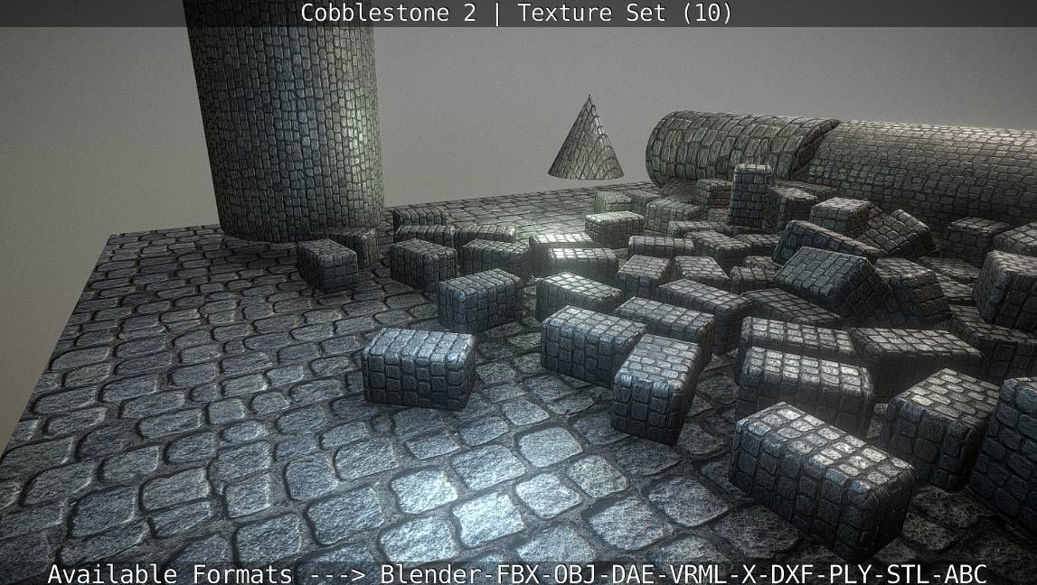 Cobblestone 2 Texture Set - 10 Texture_116