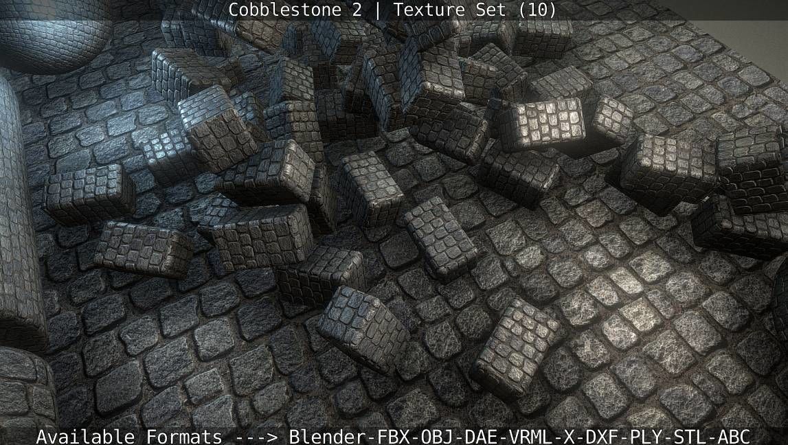 Cobblestone 2 Texture Set - 10 Texture_60