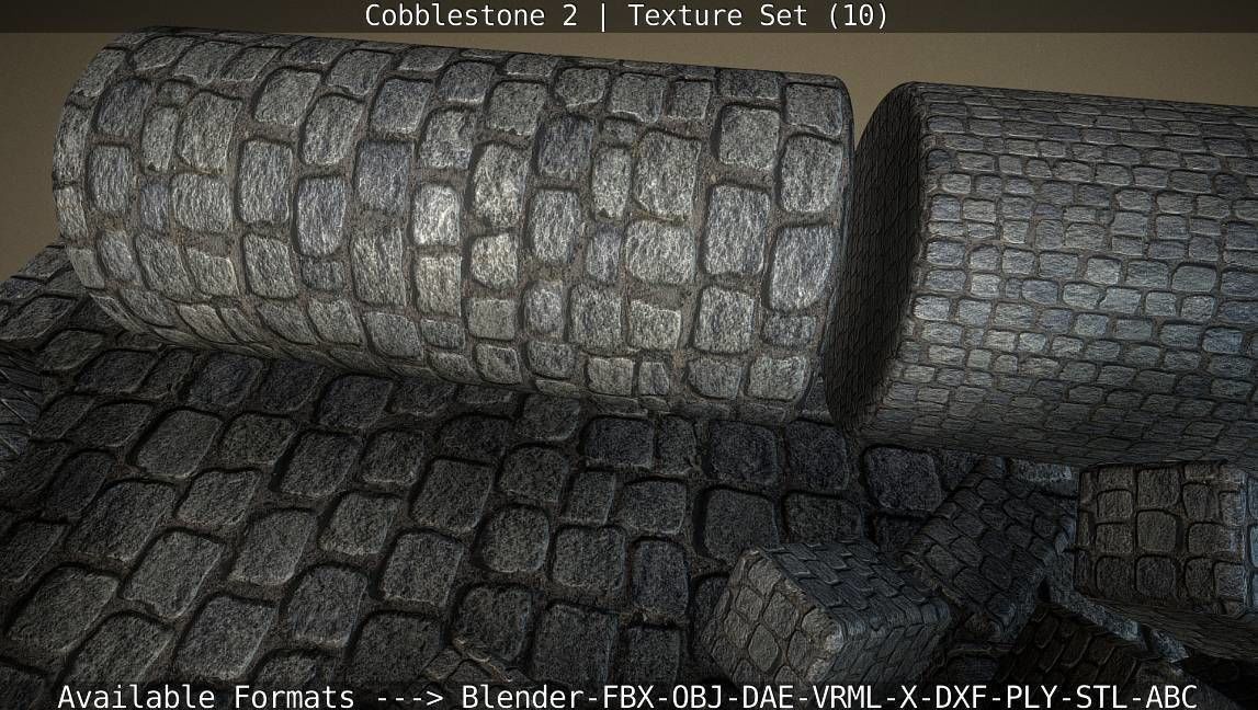 Cobblestone 2 Texture Set - 10 Texture_65