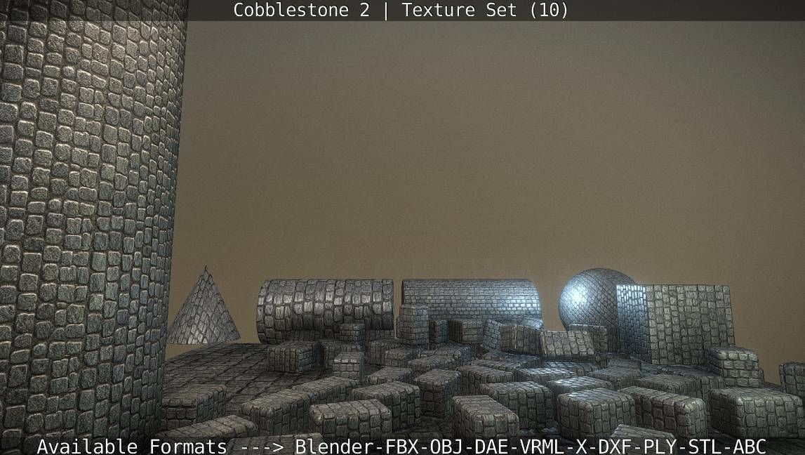 Cobblestone 2 Texture Set - 10 Texture_108