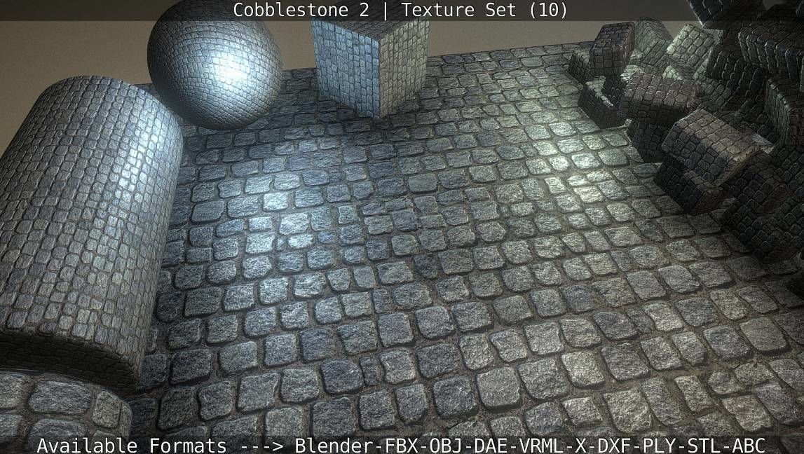 Cobblestone 2 Texture Set - 10 Texture_29