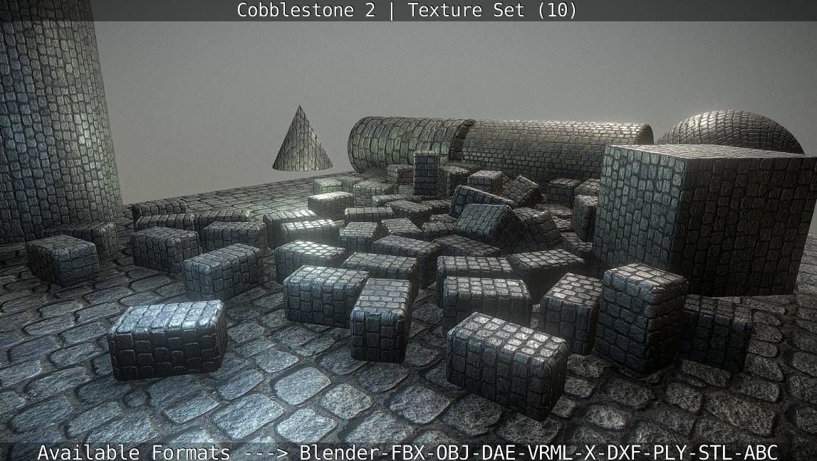 Cobblestone 2 Texture Set - 10 Texture_14