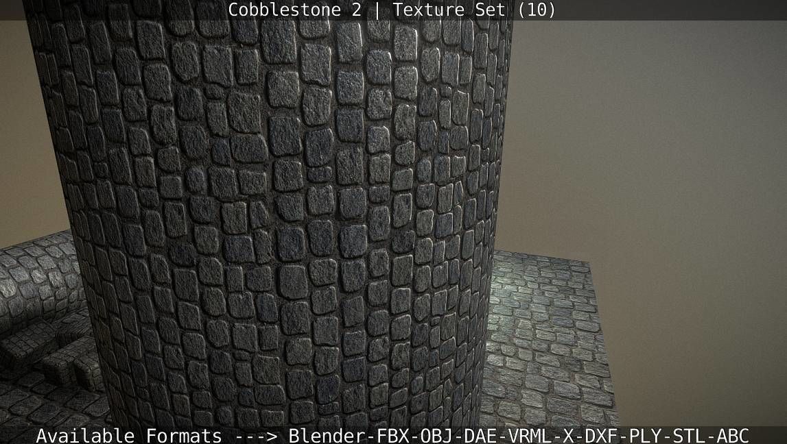 Cobblestone 2 Texture Set - 10 Texture_100
