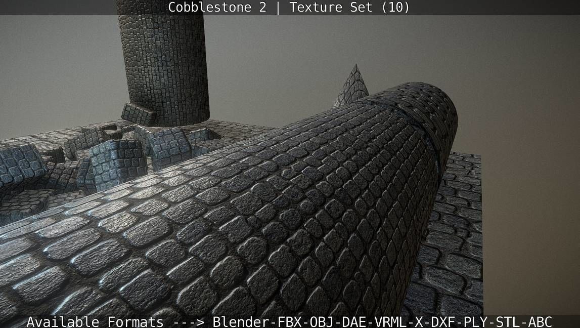 Cobblestone 2 Texture Set - 10 Texture_82