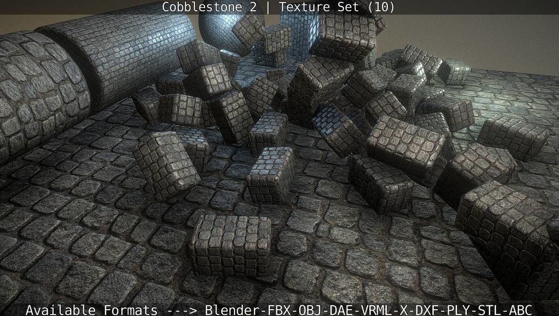 Cobblestone 2 Texture Set - 10 Texture_63