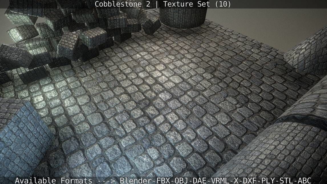 Cobblestone 2 Texture Set - 10 Texture_39