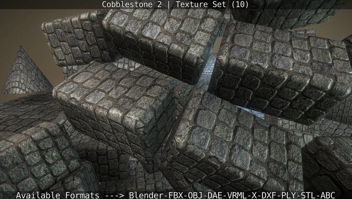 Cobblestone 2 Texture Set - 10 Texture_53