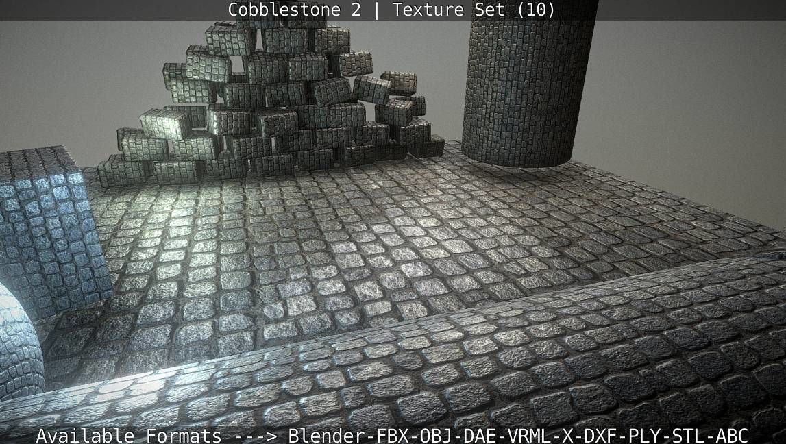 Cobblestone 2 Texture Set - 10 Texture_37
