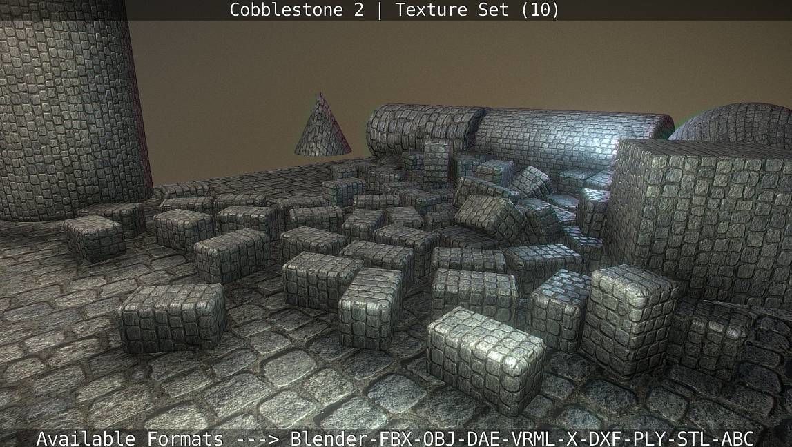 Cobblestone 2 Texture Set - 10 Texture_11