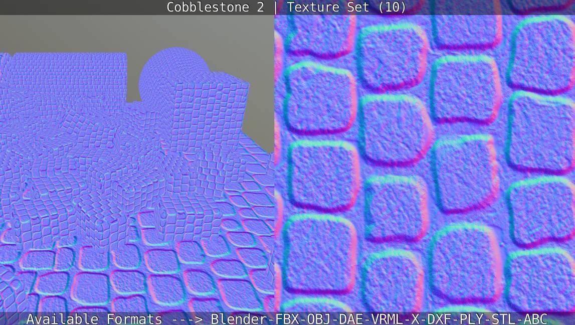 Cobblestone 2 Texture Set - 10 Texture_19