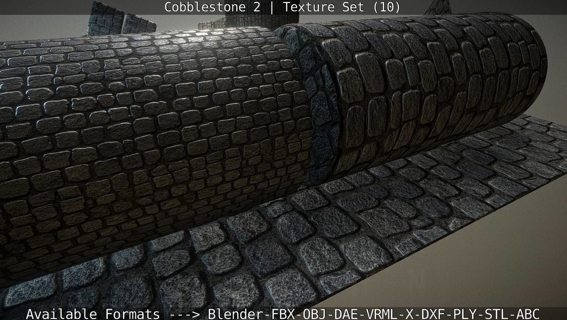 Cobblestone 2 Texture Set - 10 Texture_72