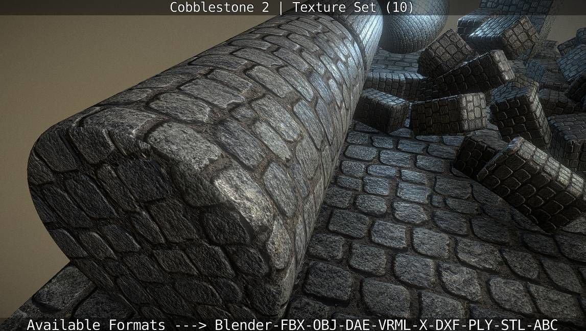 Cobblestone 2 Texture Set - 10 Texture_68