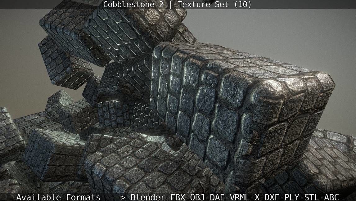 Cobblestone 2 Texture Set - 10 Texture_54