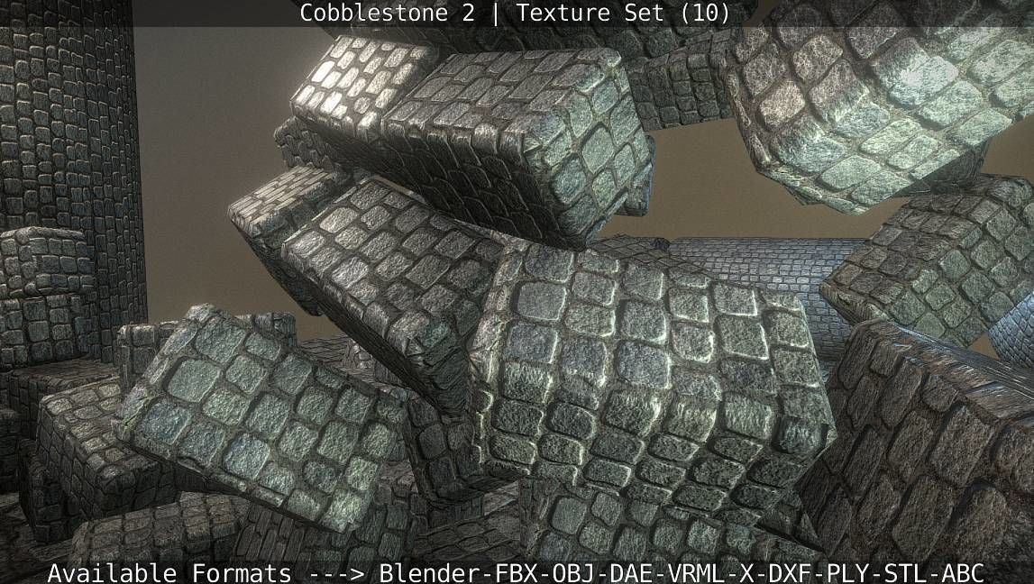 Cobblestone 2 Texture Set - 10 Texture_52