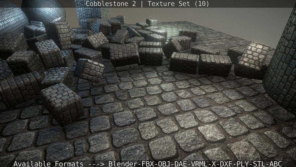 Cobblestone 2 Texture Set - 10 Texture_86