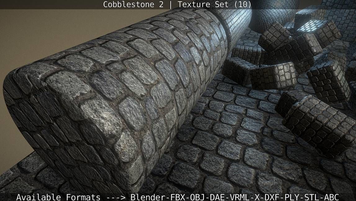 Cobblestone 2 Texture Set - 10 Texture_69