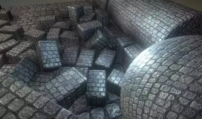 Cobblestone 2 Texture Set - 10 Texture