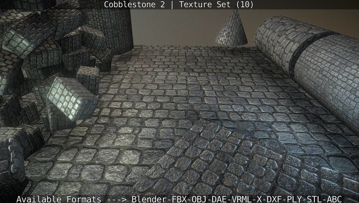 Cobblestone 2 Texture Set - 10 Texture_42