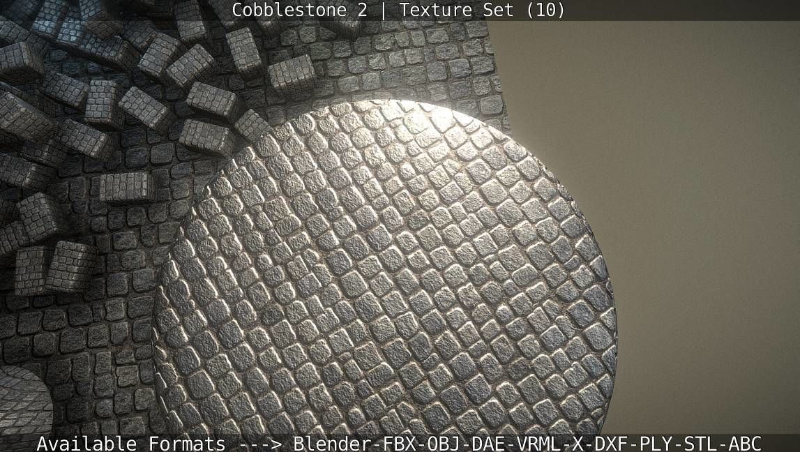 Cobblestone 2 Texture Set - 10 Texture_106