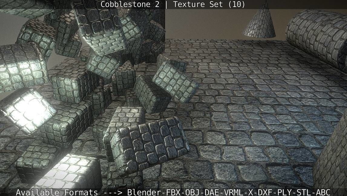 Cobblestone 2 Texture Set - 10 Texture_46