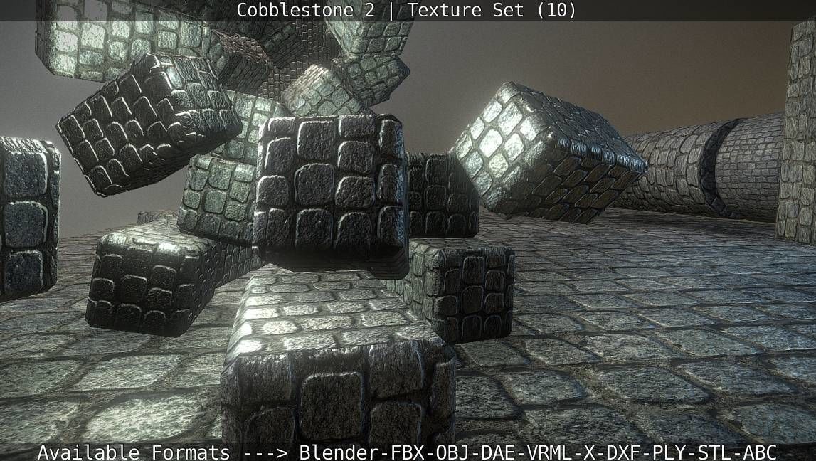 Cobblestone 2 Texture Set - 10 Texture_12