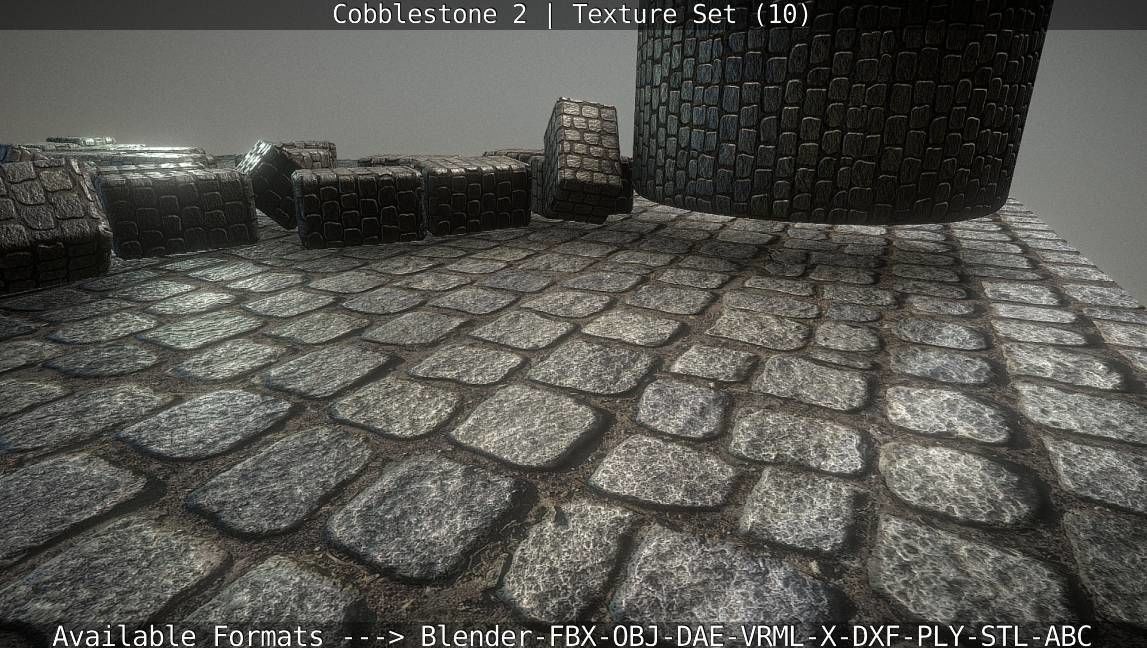 Cobblestone 2 Texture Set - 10 Texture_84