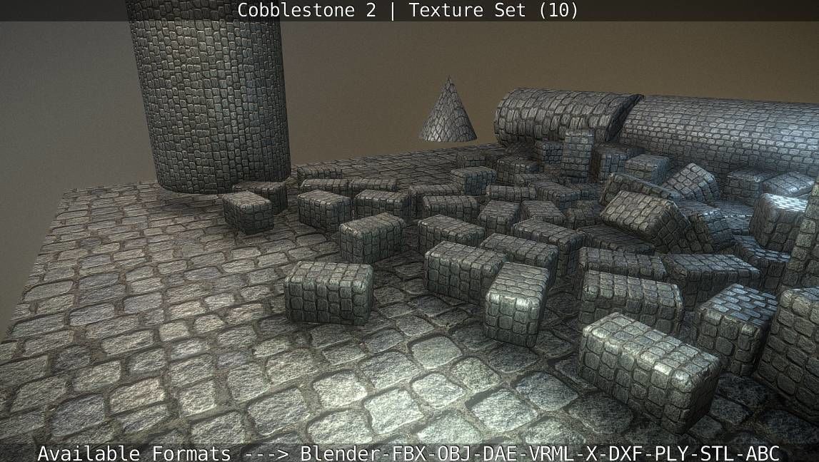 Cobblestone 2 Texture Set - 10 Texture_117