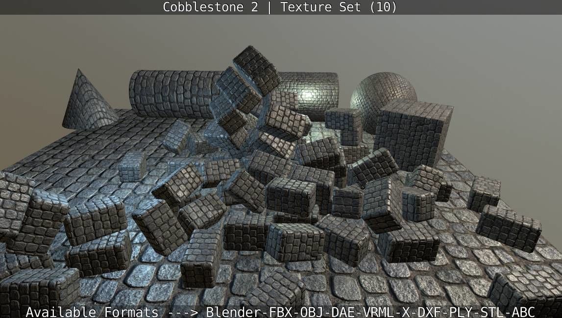 Cobblestone 2 Texture Set - 10 Texture_27