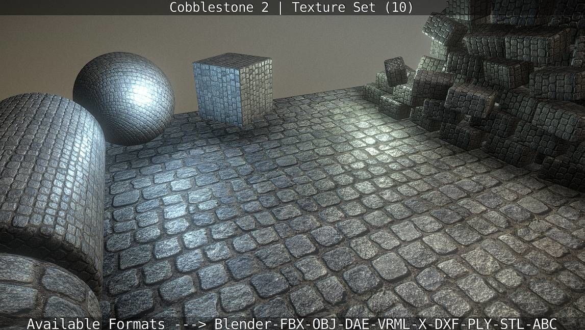 Cobblestone 2 Texture Set - 10 Texture_38