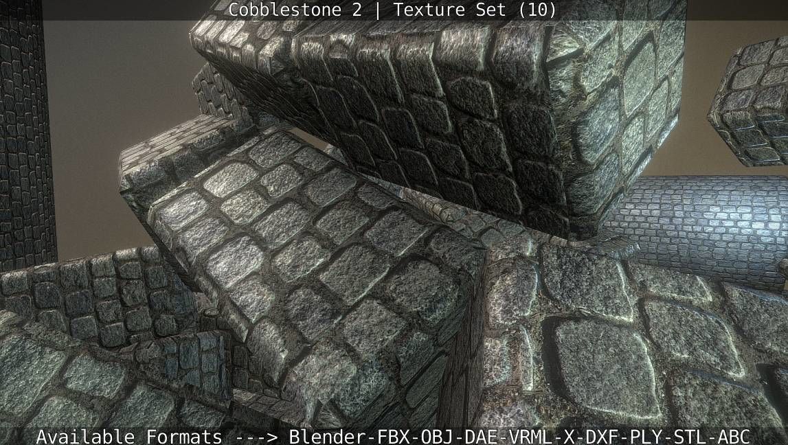 Cobblestone 2 Texture Set - 10 Texture_28