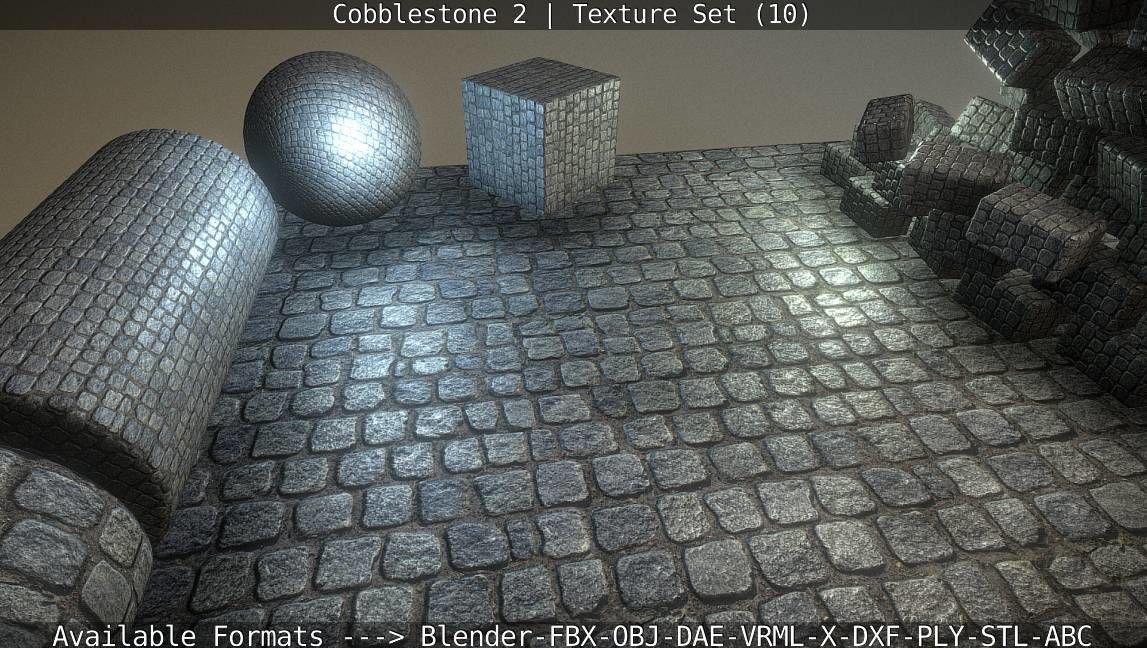 Cobblestone 2 Texture Set - 10 Texture_41