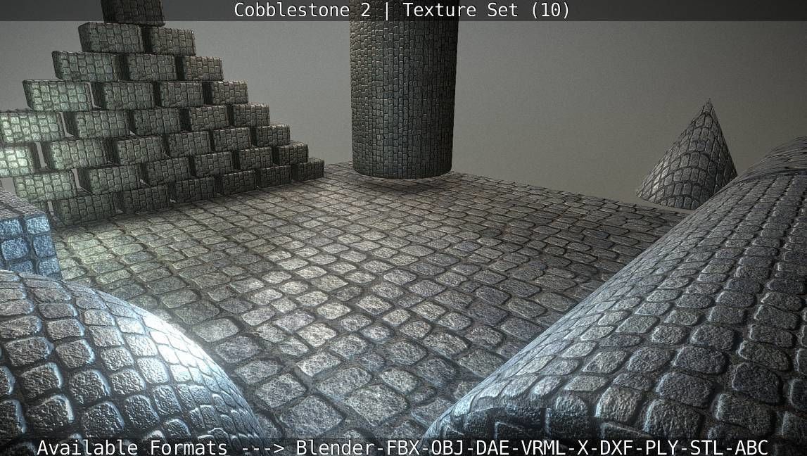 Cobblestone 2 Texture Set - 10 Texture_32