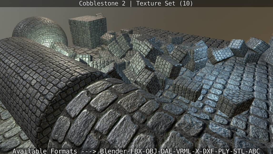 Cobblestone 2 Texture Set - 10 Texture_7
