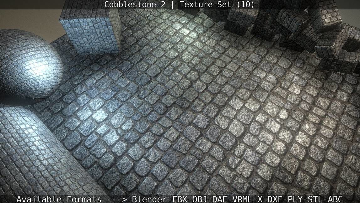 Cobblestone 2 Texture Set - 10 Texture_43