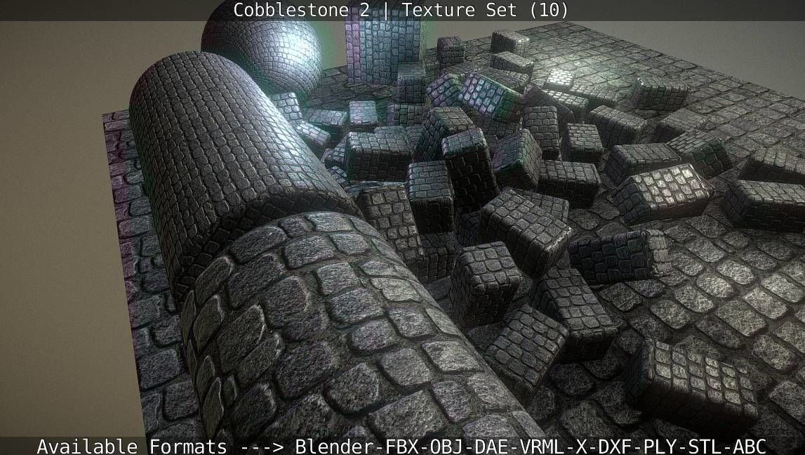 Cobblestone 2 Texture Set - 10 Texture_8