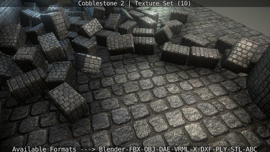 Cobblestone 2 Texture Set - 10 Texture_85