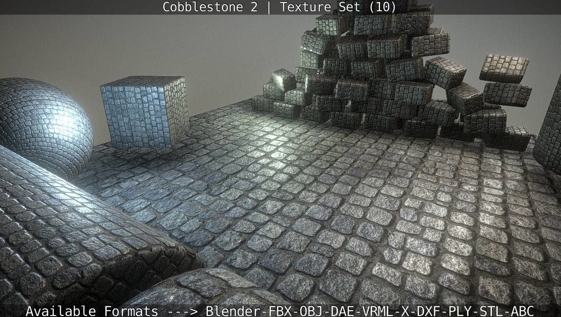 Cobblestone 2 Texture Set - 10 Texture_40