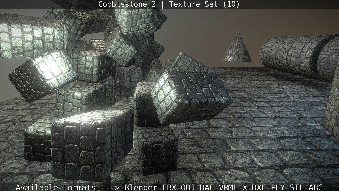 Cobblestone 2 Texture Set - 10 Texture_45