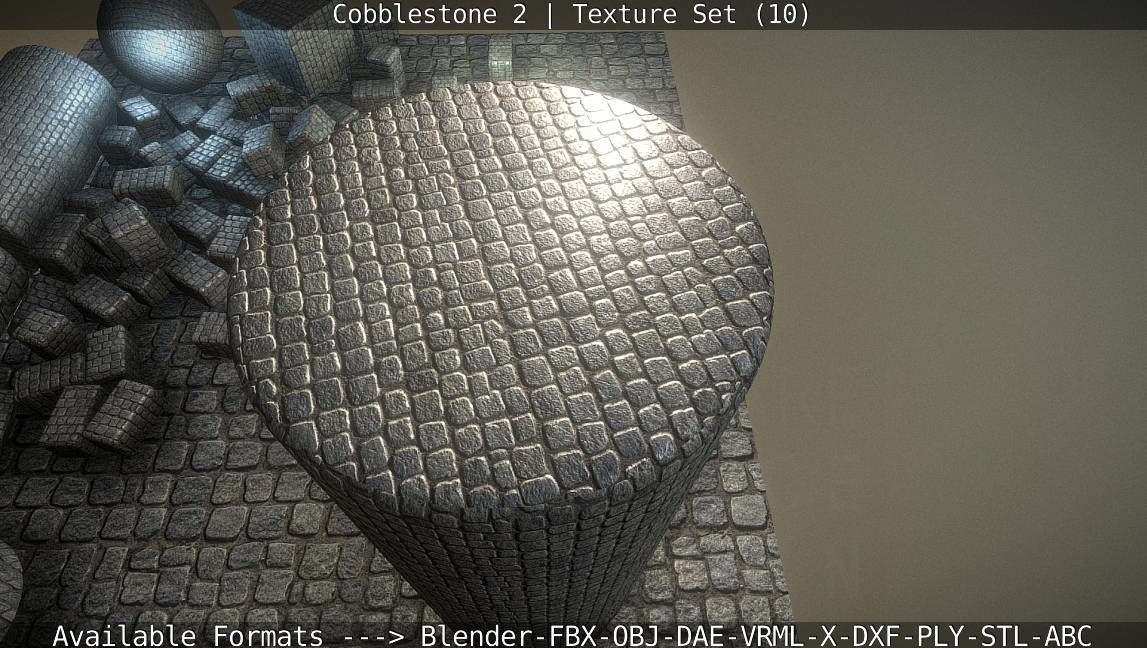 Cobblestone 2 Texture Set - 10 Texture_105