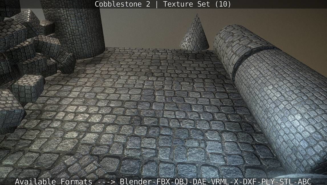 Cobblestone 2 Texture Set - 10 Texture_9